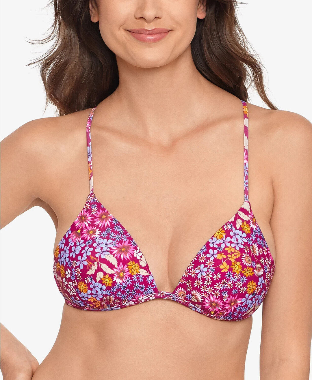 Salt + Cove Juniors Floral Molded Push-Up Bikini Top $19 Size XS # U5 405 NEW