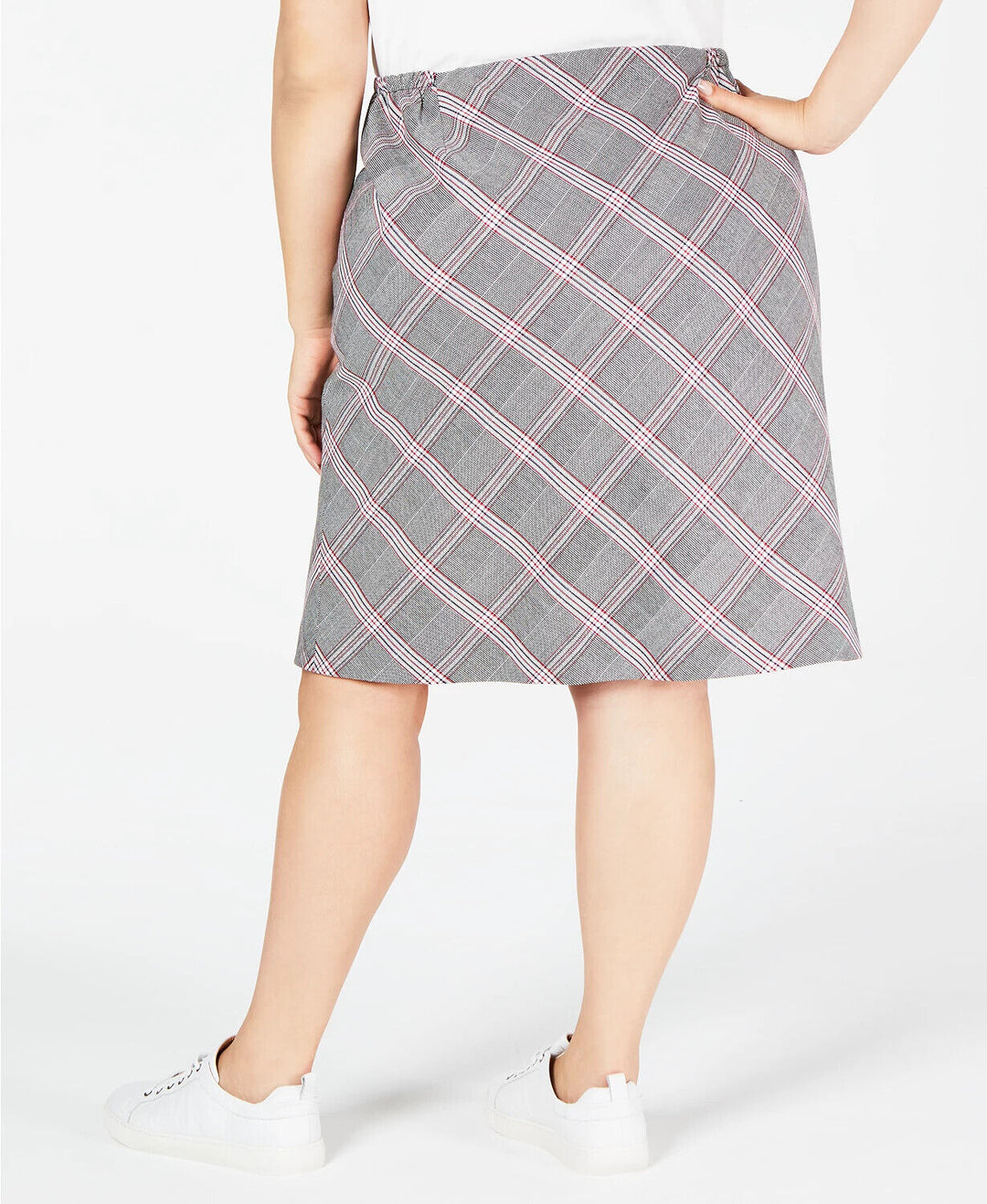 Bar III Trendy Plus Size Plaid Skirt