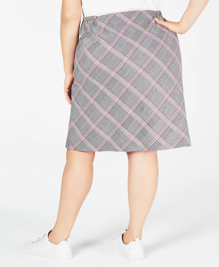 Bar III Trendy Plus Size Plaid Skirt