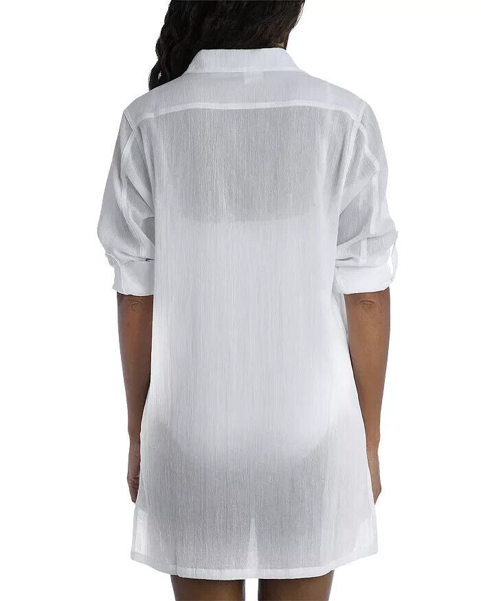 La Blanca Island Fare Resort Camp Shirt Cover Up