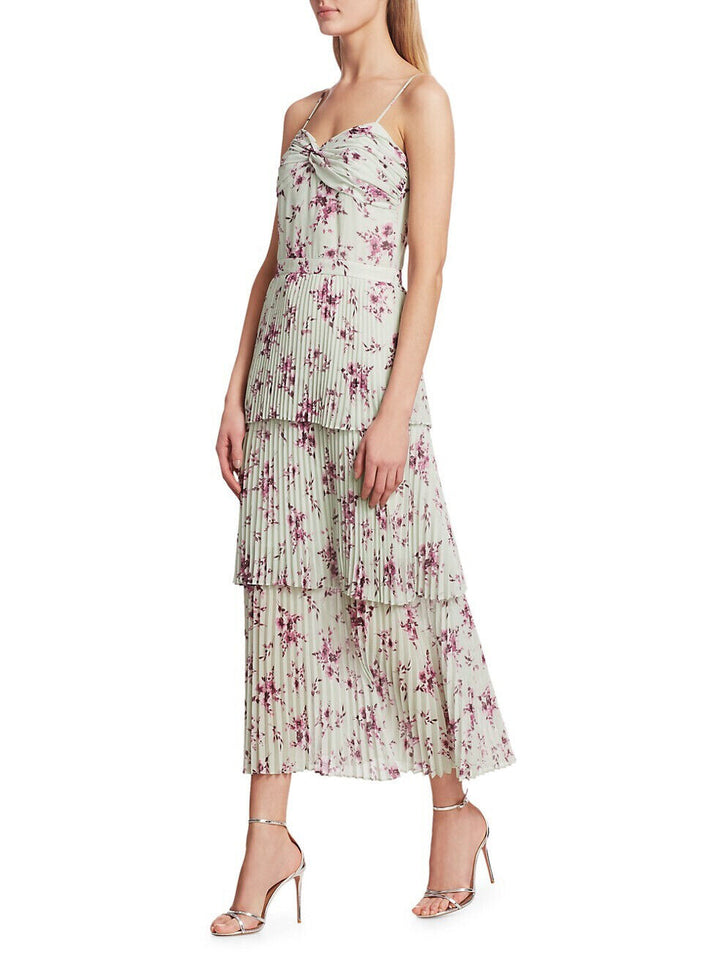 ML Monique Lhuillier Printed Maxi Dress