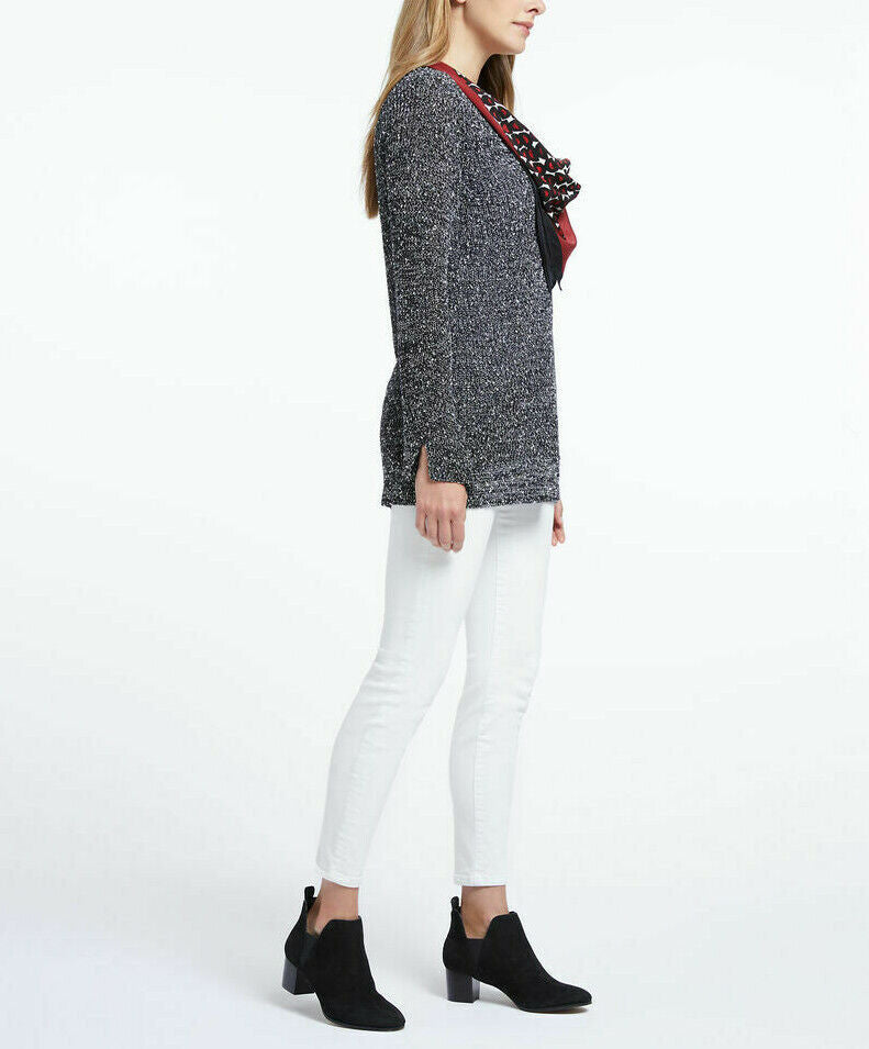 NIC+ZOE Explorer V-Neck Sweater with Scarf