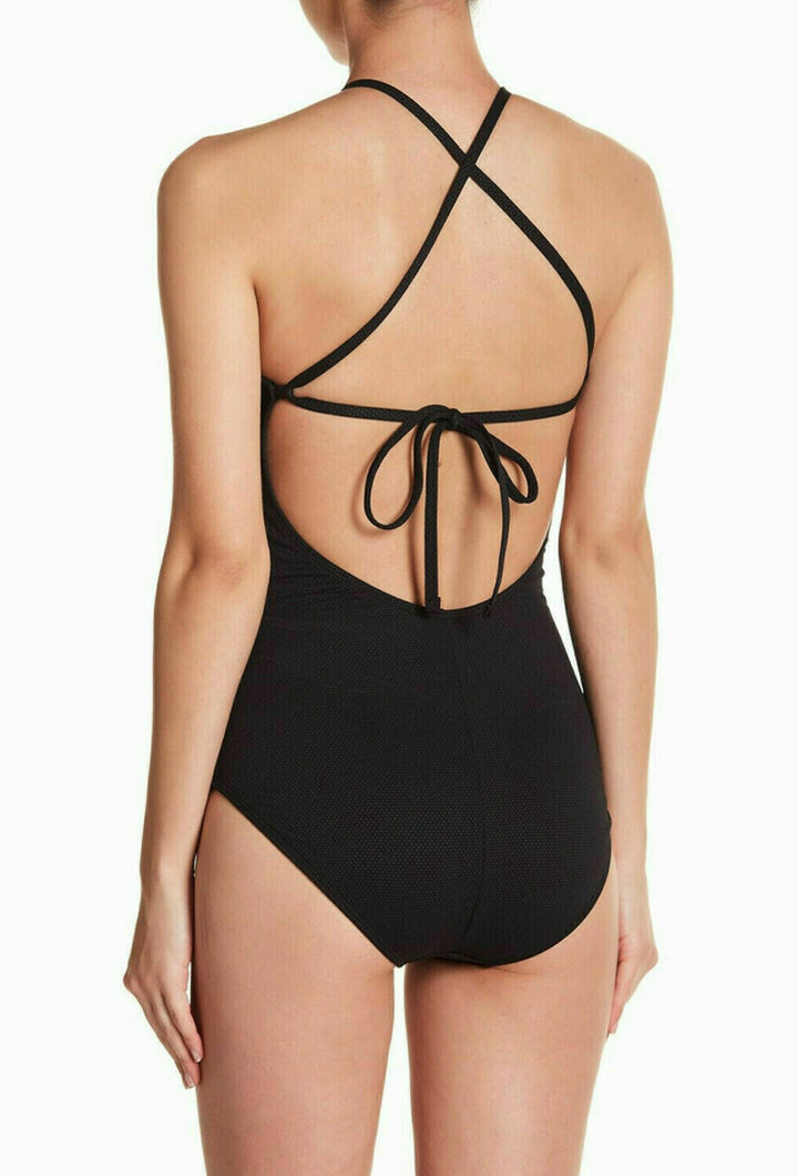 Rachel by Rachel Roy Cutout Texture One-Piece Swimsuit