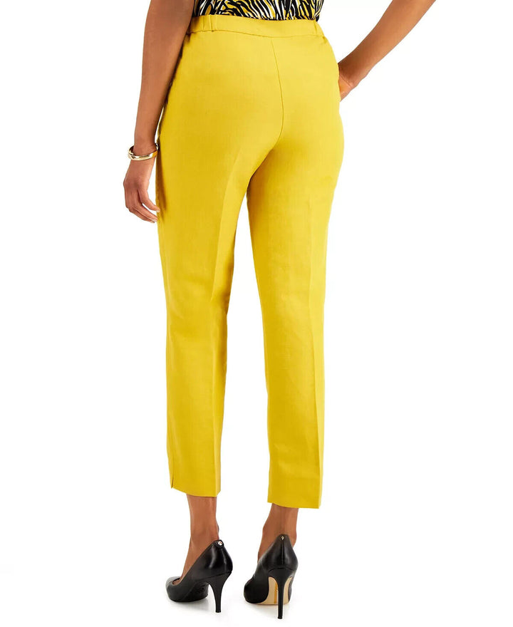 Pantalones tobilleros de mezcla de lino Kasper MSRP $ 79 Tamaño 18 # TR 1253 NUEVO