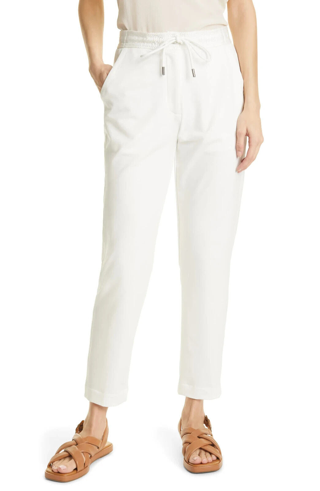 KOBI HALPERIN Antonina Drawstring Ankle Pants MSRP $228 Size M # TR 1192 NEW