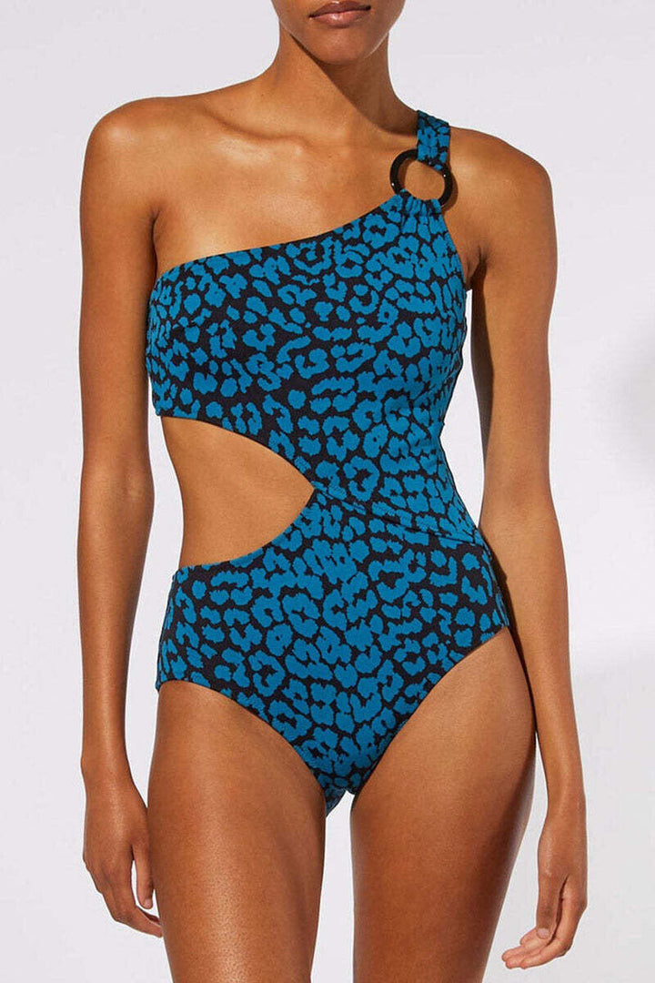 Solid & Striped The Claudia Animal Print Swimsuit $118 Size S # U11B 341 NEW