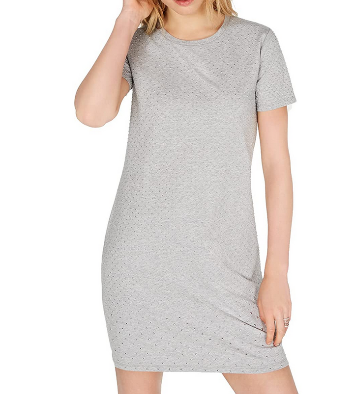 Michael Kors Mini-Studded Cotton T-Shirt Dress MSRP $175 Size S # 14A 1133 NEW 