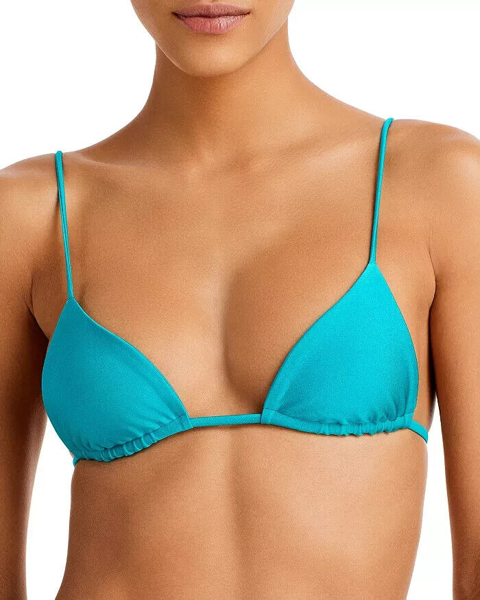 Jade Swim Via String Bikini Top MSRP $90 Size M # U7 457 NEW