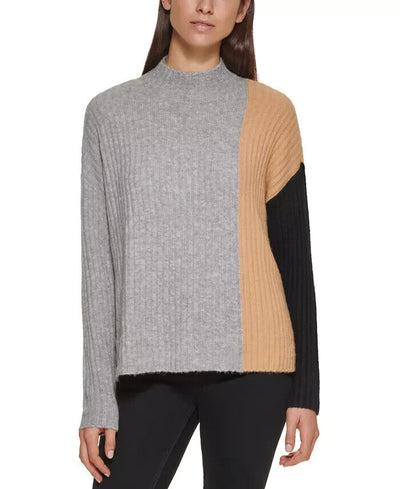 Calvin Klein Colorblocked Sweater MSRP $89 Size L # 5C 2428 NEW