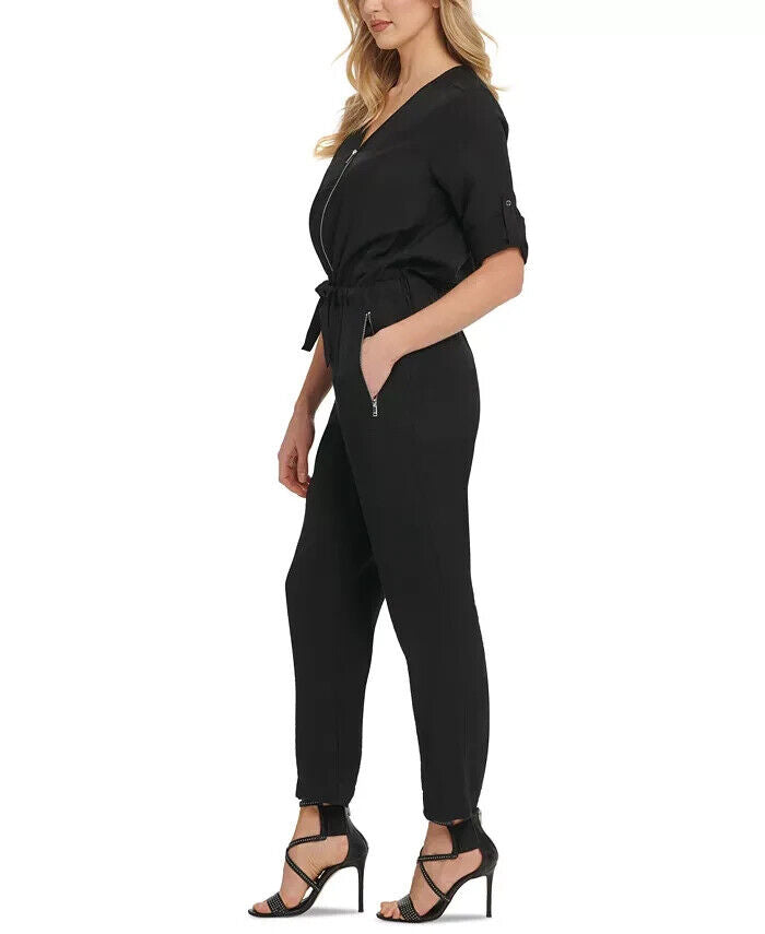 DKNY Foundation Long-Sleeve Jumpsuit MSRP $129 Size 2 # 1B 1538 New