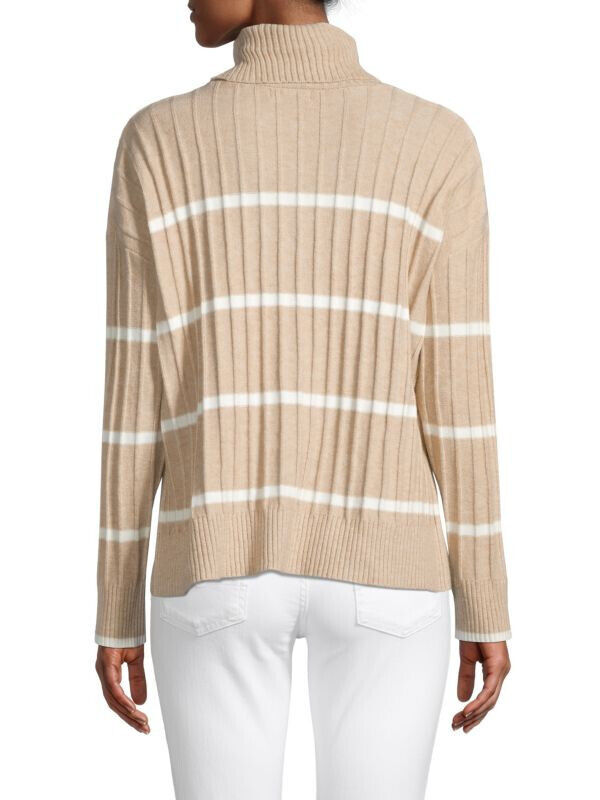 Calvin Klein Striped Turtleneck Sweater