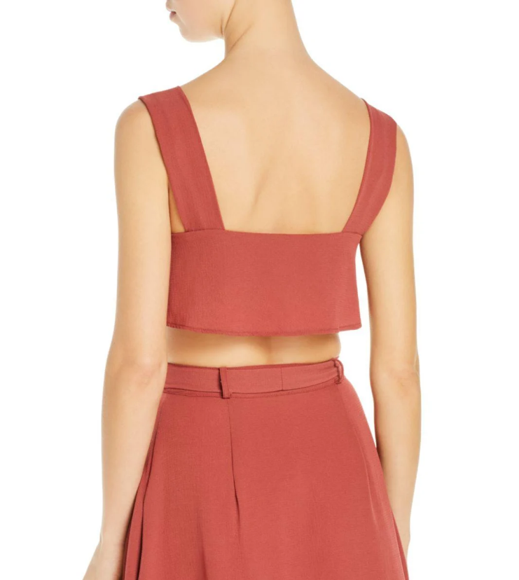 Ellejay Nina Cropped Top Swim Cover-Up