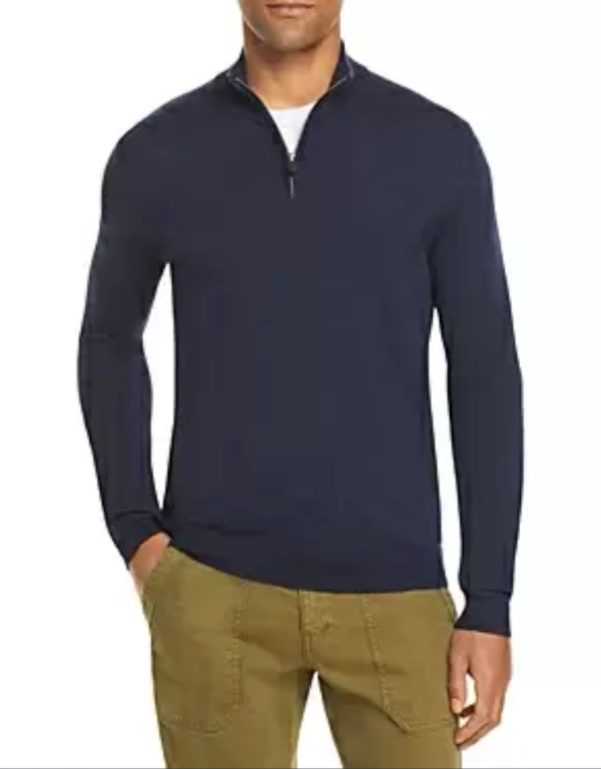 The Men Store Quarter-Zip Merino Sweater MSRP $98 Size XXL # 5D 2076 NEW