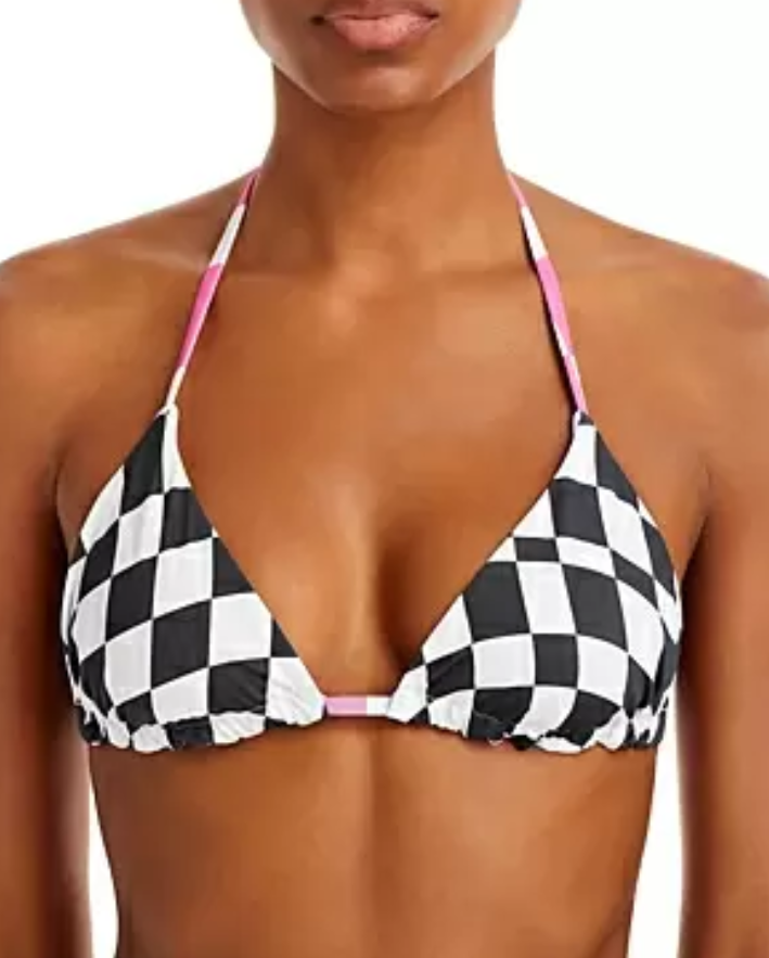 Bloomie s x Solid and Stripe Reversible Bikini Top $88 Size M # U8 499 NEW