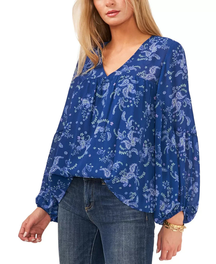 Vince Camuto Harmony Paisley Top MSRP $89 Size XXS # 5B 1802 NEW