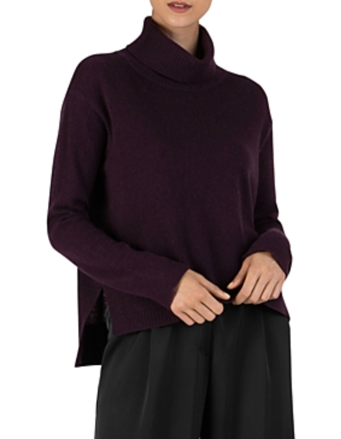 ATM Cashmere High/low Turtleneck Size XS # 5C 2355 NEW