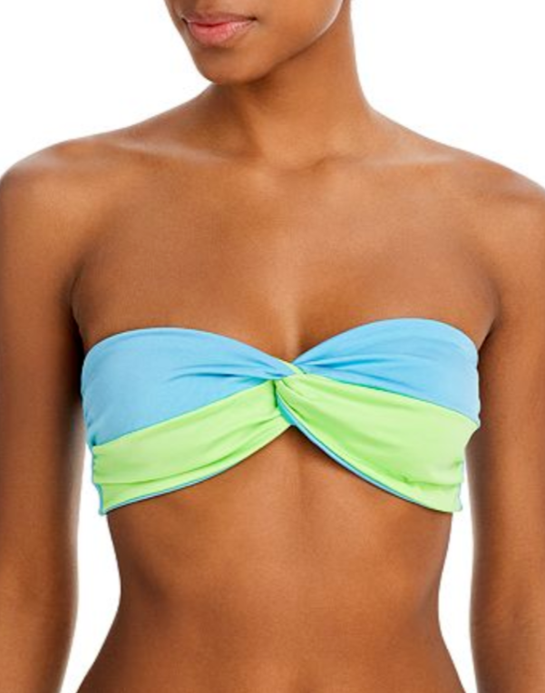 Peixoto Edy Colorblock Bandeau Bikini Top MSRP $70 Size M # U7 466 NEW