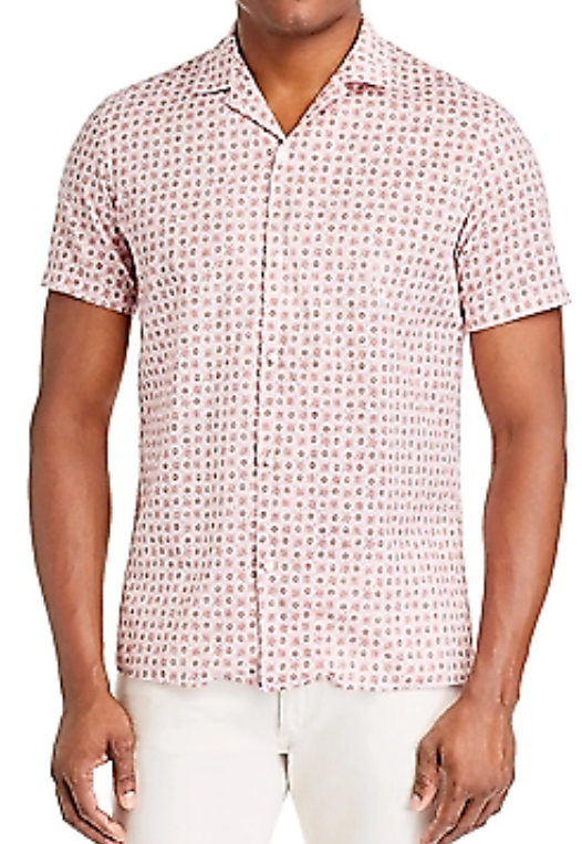 Altea Floral Short-Sleeve Shirt MSRP $295 Size S # 6C 1857 NEW