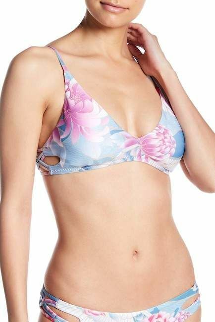 Isabella Rose Bird Bralette Bikini Top MSRP $80 Size S # U7 402 NEW