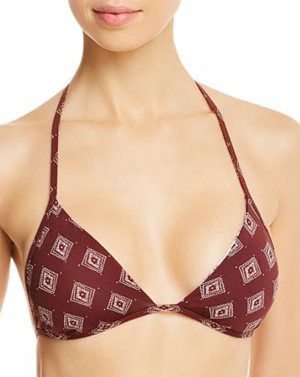 Soluna Reversible Halter Bikini Top MSRP $50 Size M # 30C 76 NEW