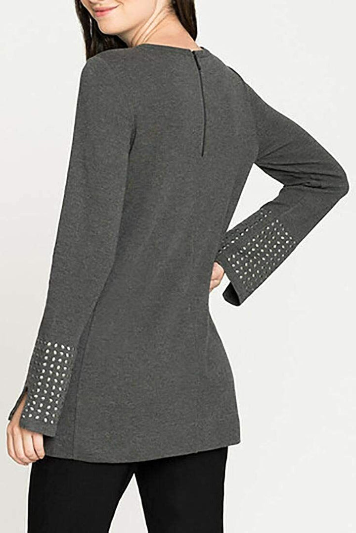 Nic+Zoe Studded Cuff Tunic Top