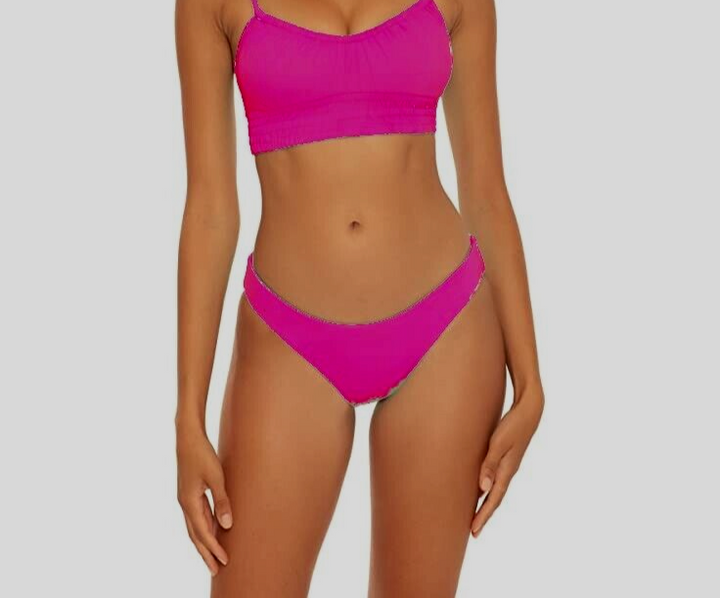 Becca by Rebecca Parte inferior de bikini estilo hipster con código de color Virtue $48 SZ XS # U10 377 NUEVO