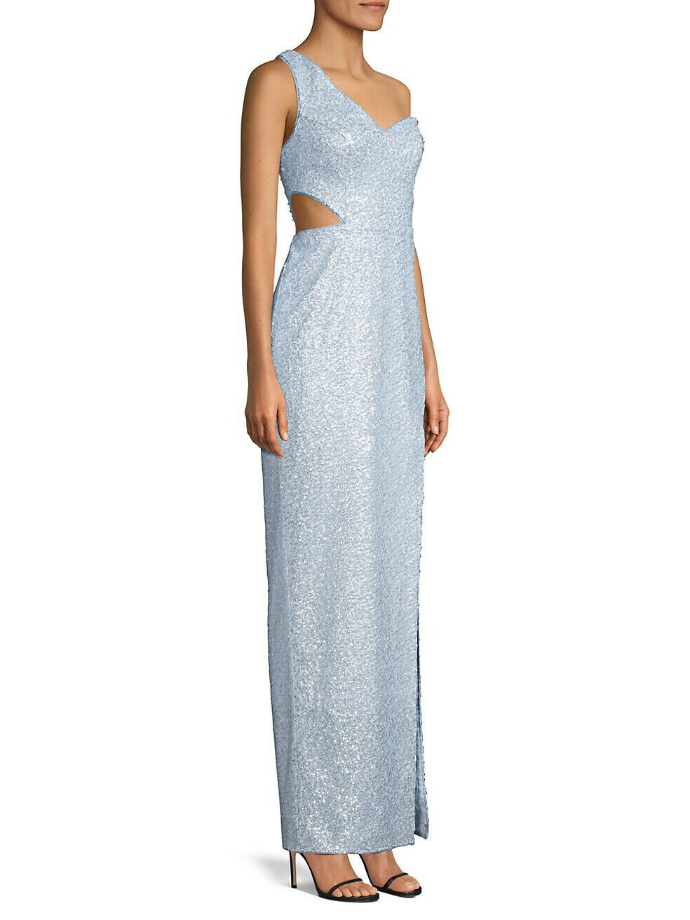 Aidan by Aidan Mattox One-Shoulder Sequin Gown