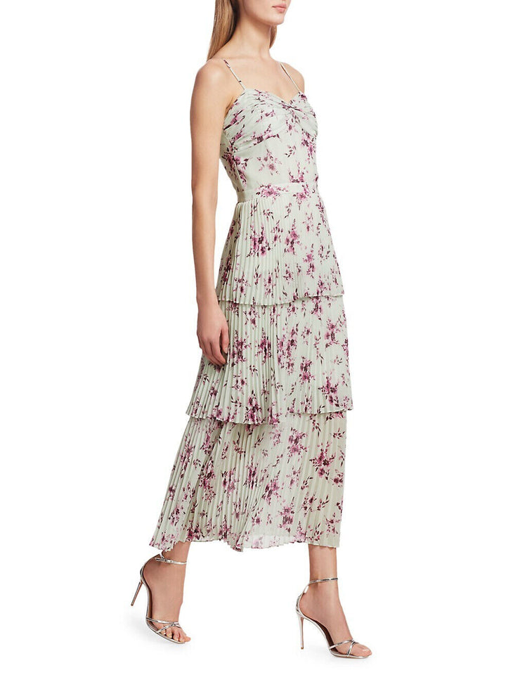 ML Monique Lhuillier Printed Maxi Dress