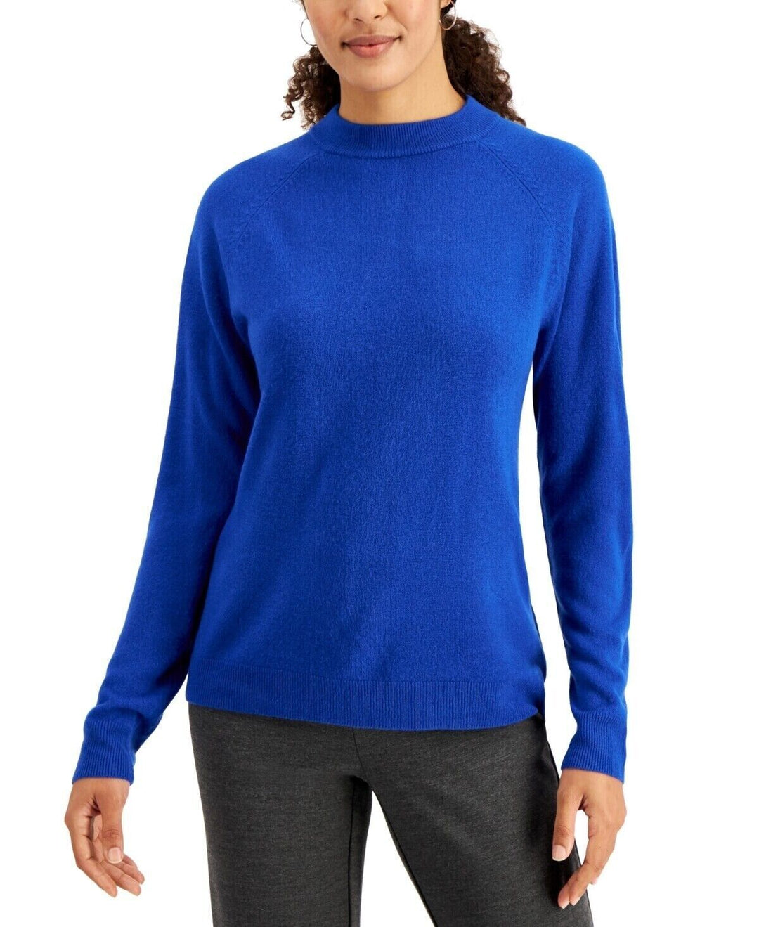 Karen Scott Luxsoft Mock-Neck Sweater MSRP $46 Size XS # 4D 548 NEW