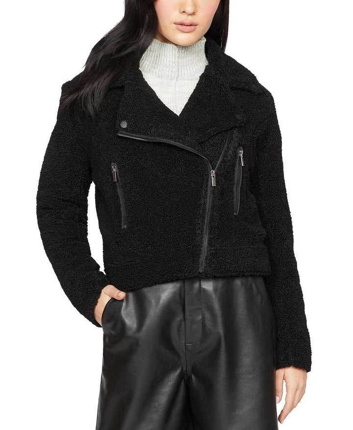 Sanctuary Classic Faux-Sherpa Moto Jacket