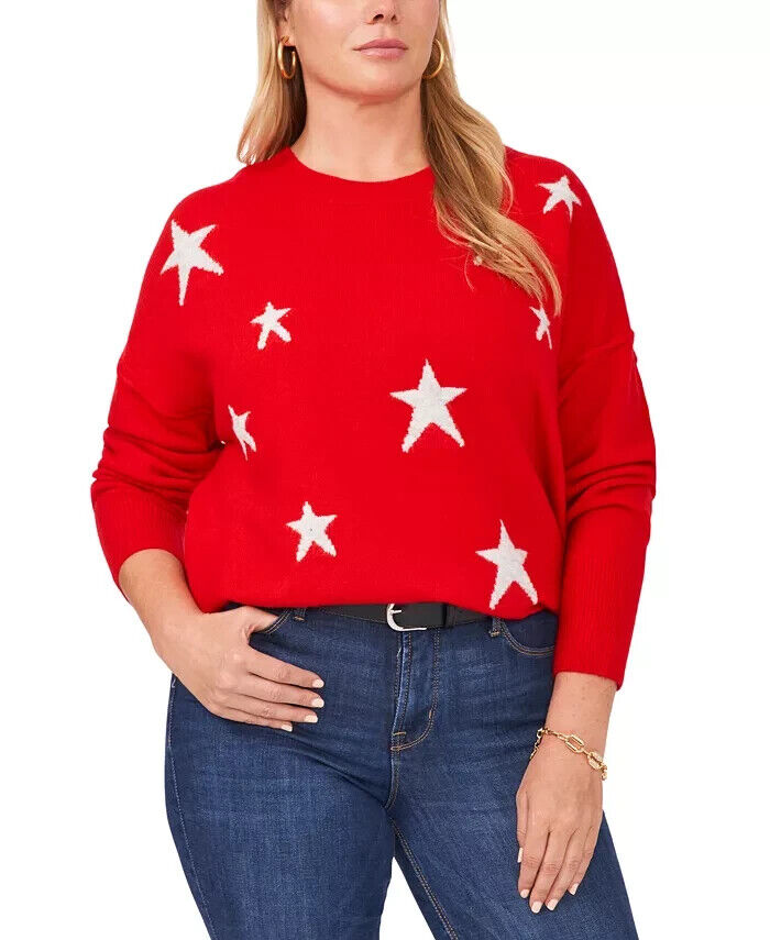 Vince Camuto Plus Size Star Sweater MSRP $89 Size 2X # 4B 421 NEW