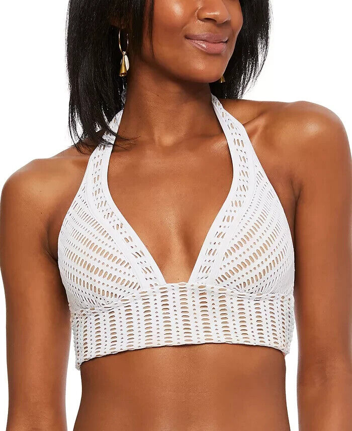 Bar III Crochet Long-Line Bikini Top Size XS # U8 479 NEW