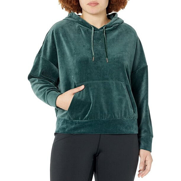 Puma Plus Size Her Velour Hoodie MSRP $65 Size 1X # 4D 645 NEW