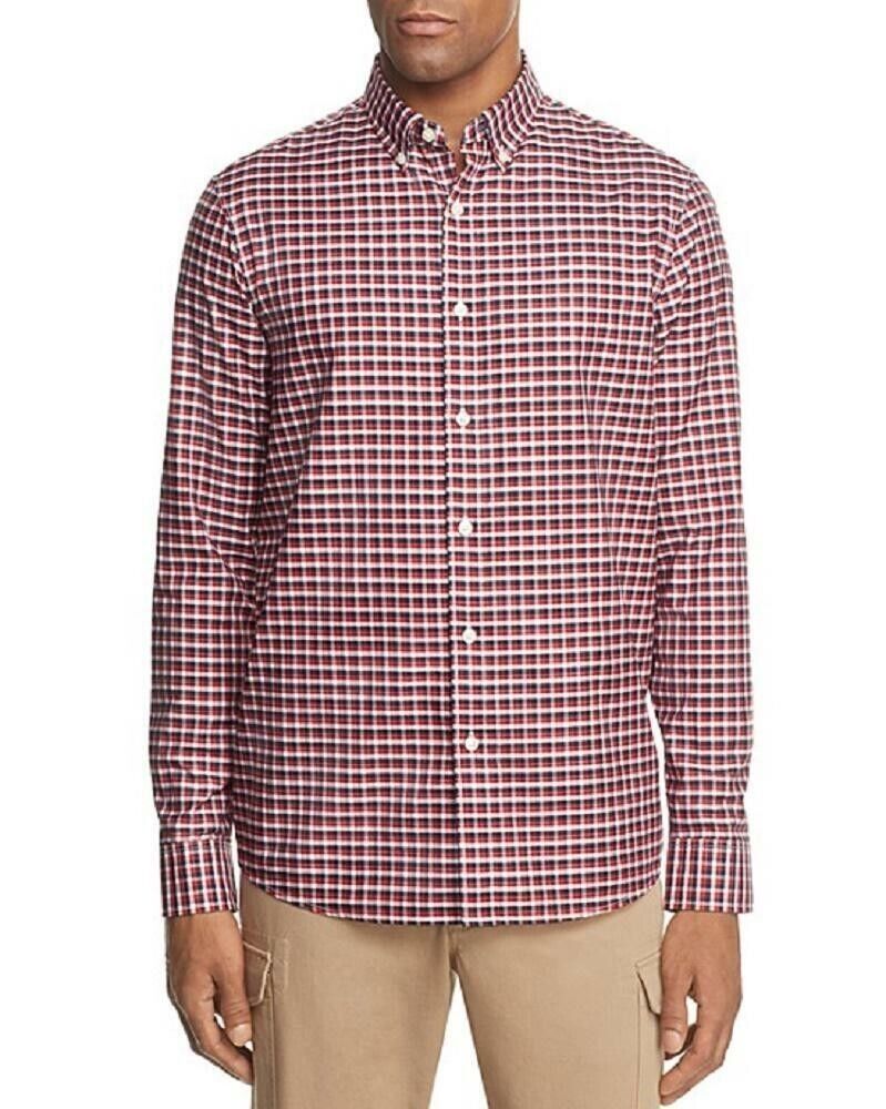 Michael Kors Jad Check Long Sleeve Button-Down Shirt $98 Size S # 6C 1870 NEW