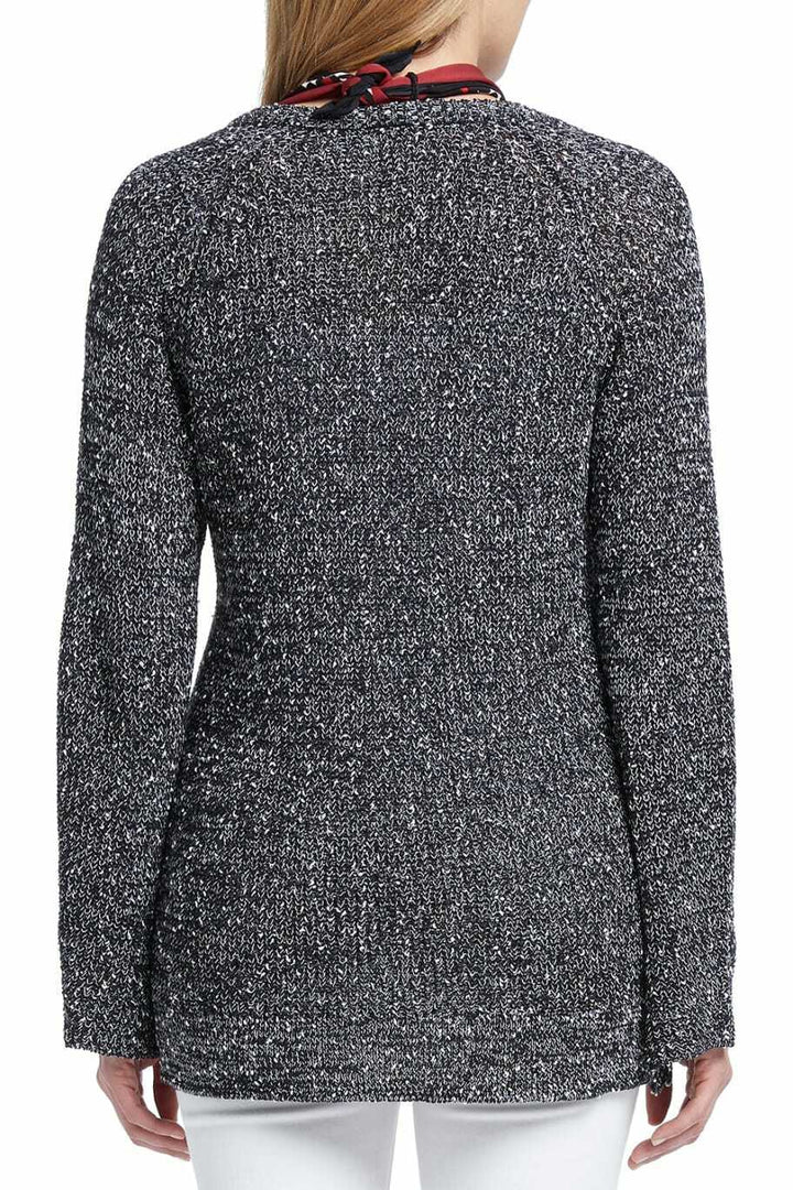 NIC+ZOE Explorer V-Neck Sweater with Scarf