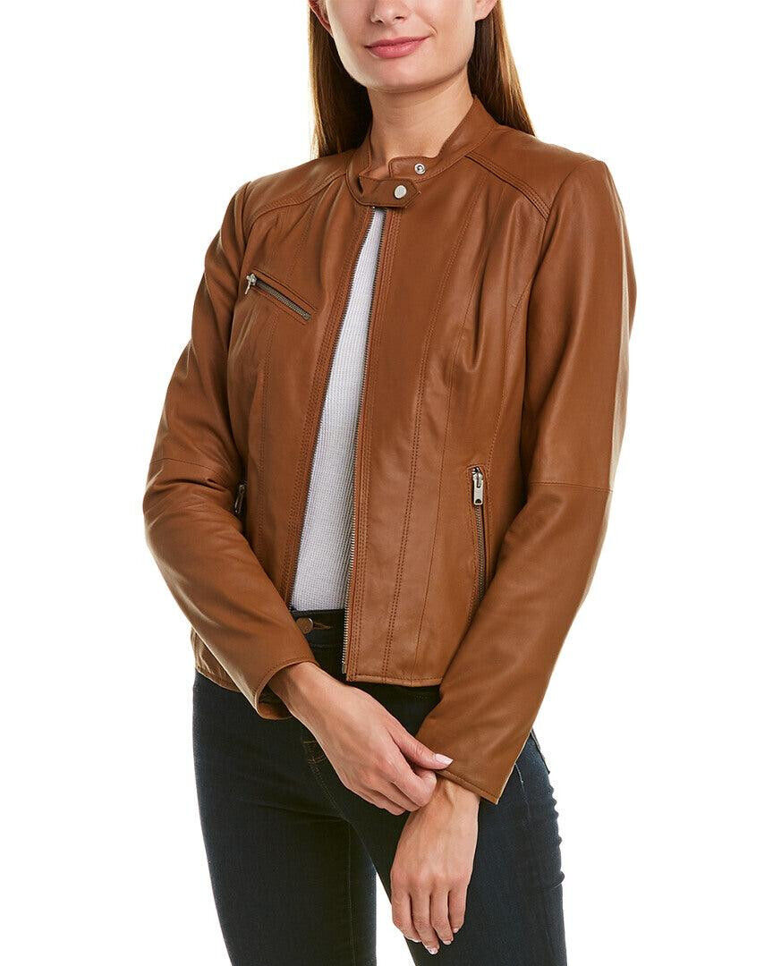 Marc New York Leather Moto Jacket MSRP $450 Size XL # 4B 405 NEW