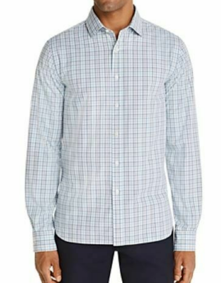 The Men's Store Bi-Color Plaid Shirt $98 Size S # 6D 1267 NEW