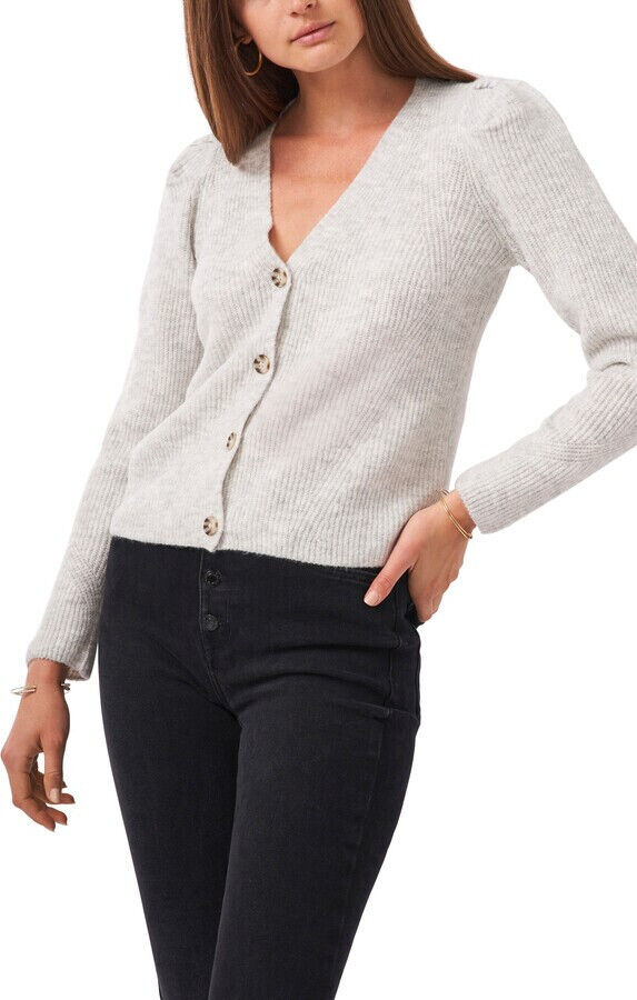 1.STATE Puff Sleeve Cardigan MSRP $79 Size L # 4B 510 NEW