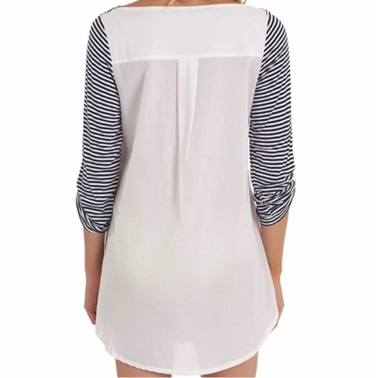 Splendid Malibu Stripe Cover Up Tunic