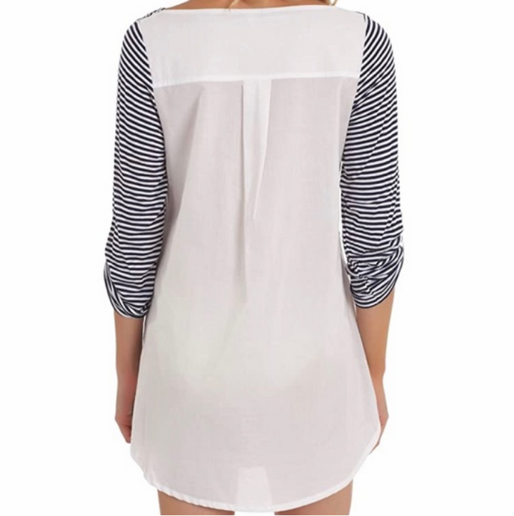 Splendid Malibu Stripe Cover Up Tunic