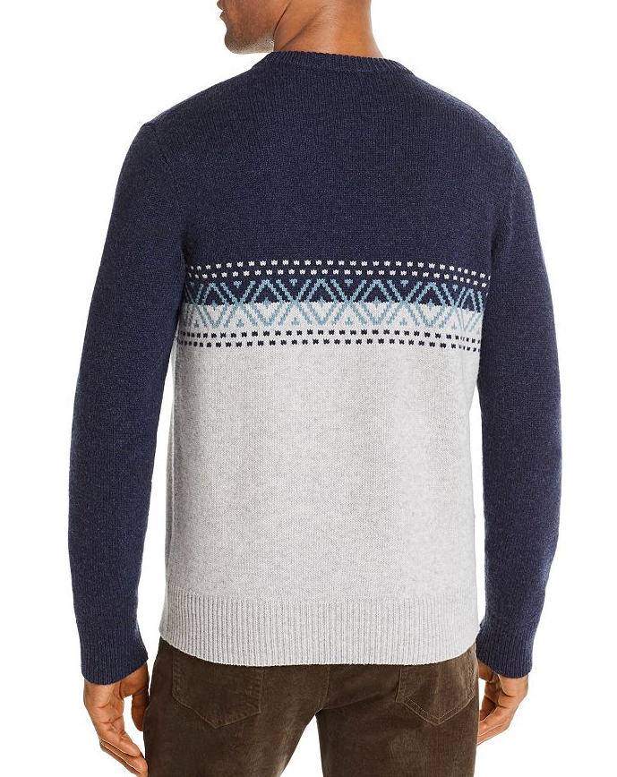 The Men Store Color-Block Fair-Isle Wool Sweater