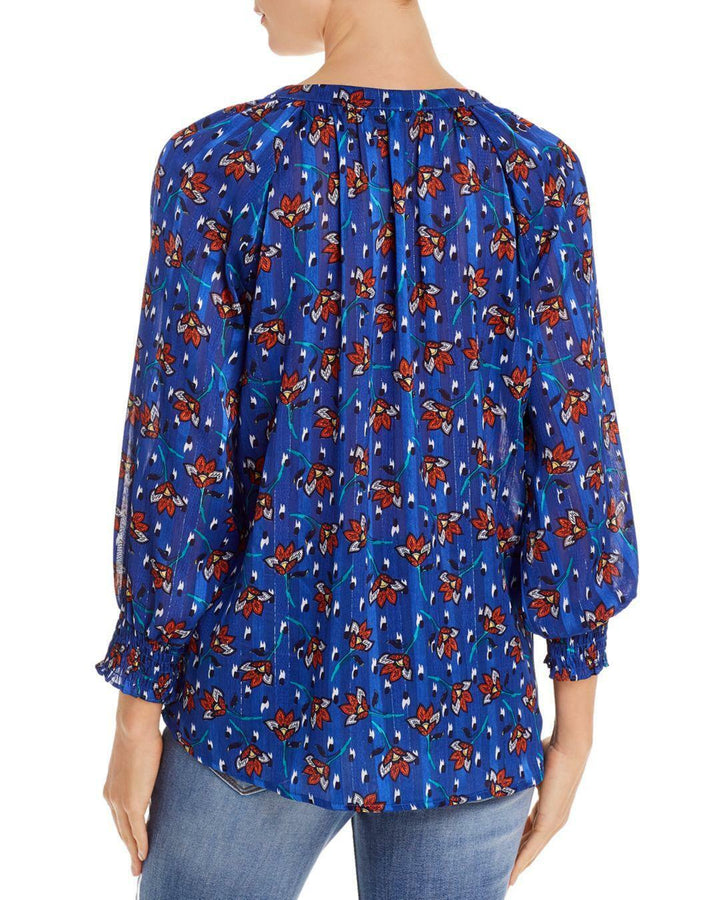 Aqua Floral Dot Top MSRP