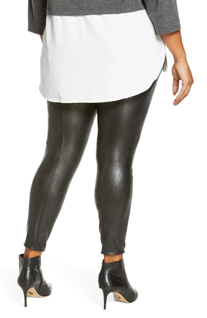 Vince Camuto Plus Size Faux-Leather Ponte Leggings