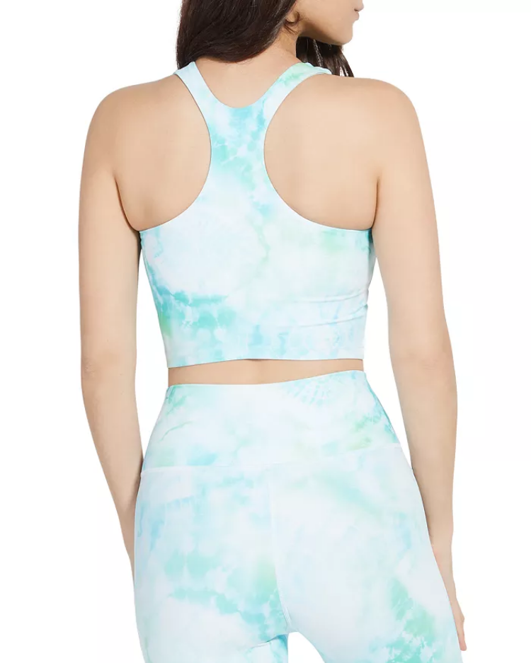 AQUA Athletic Tie Dye Longline Sports Bra