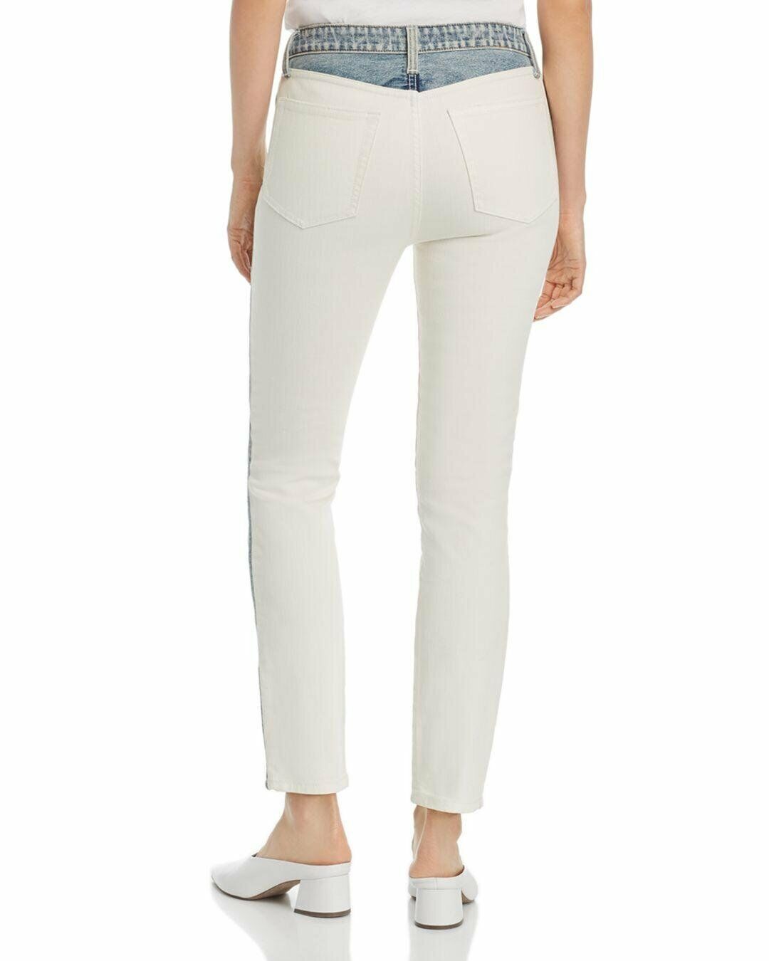 Joie Gracelyn Mixed-Wash Straight Jeans