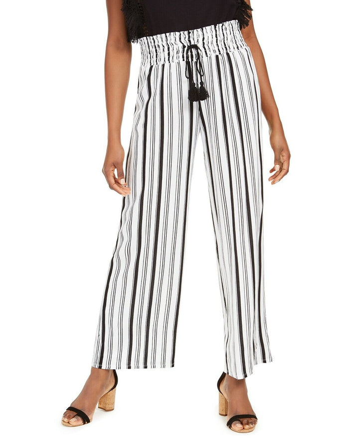 Inc Striped Wide-Leg Pants MSRP $79.50 Size L # 19A 319 NEW  