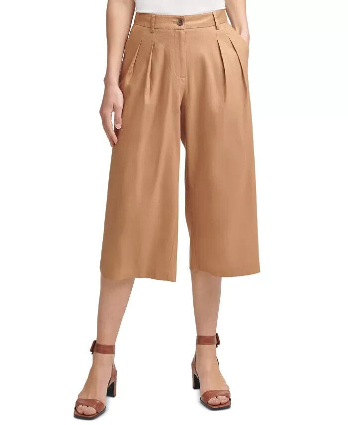 Calvin Klein Pleated Wide-Leg Pants MSRP $89.50 Size 8 # 19A 700 NEW