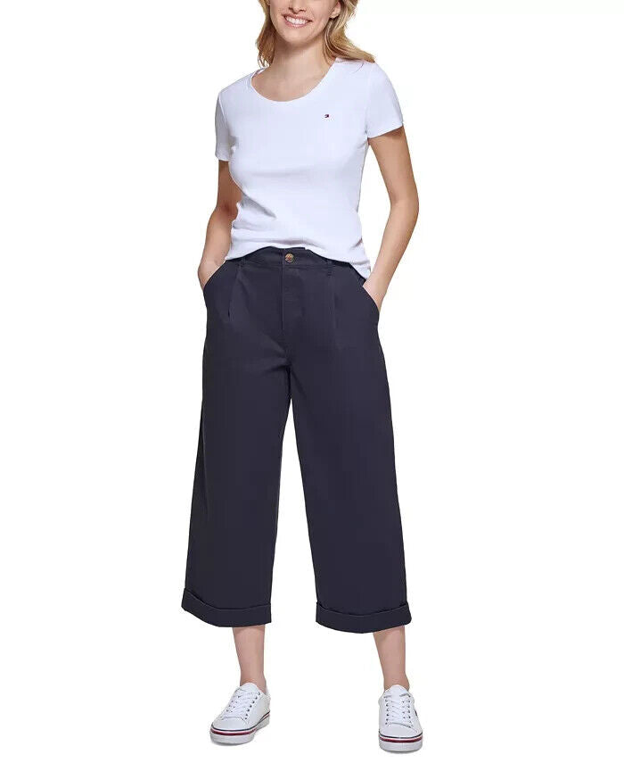 Tommy Hilfiger Wide-Leg Chino Pants MSRP $69.50 Size 14 # TR 1331 New