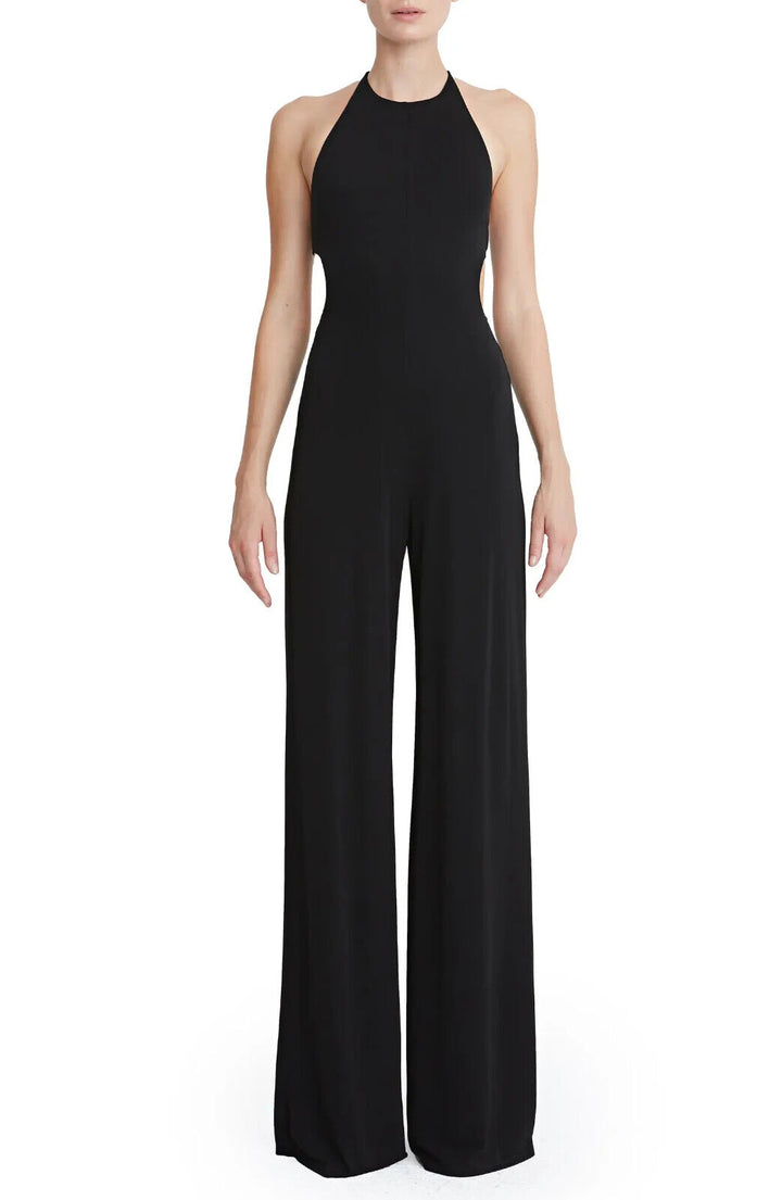 HALSTON Alexis Cutout Jersey Jumpsuit MSRP $495 Size 16 # 14A 1212 NEW