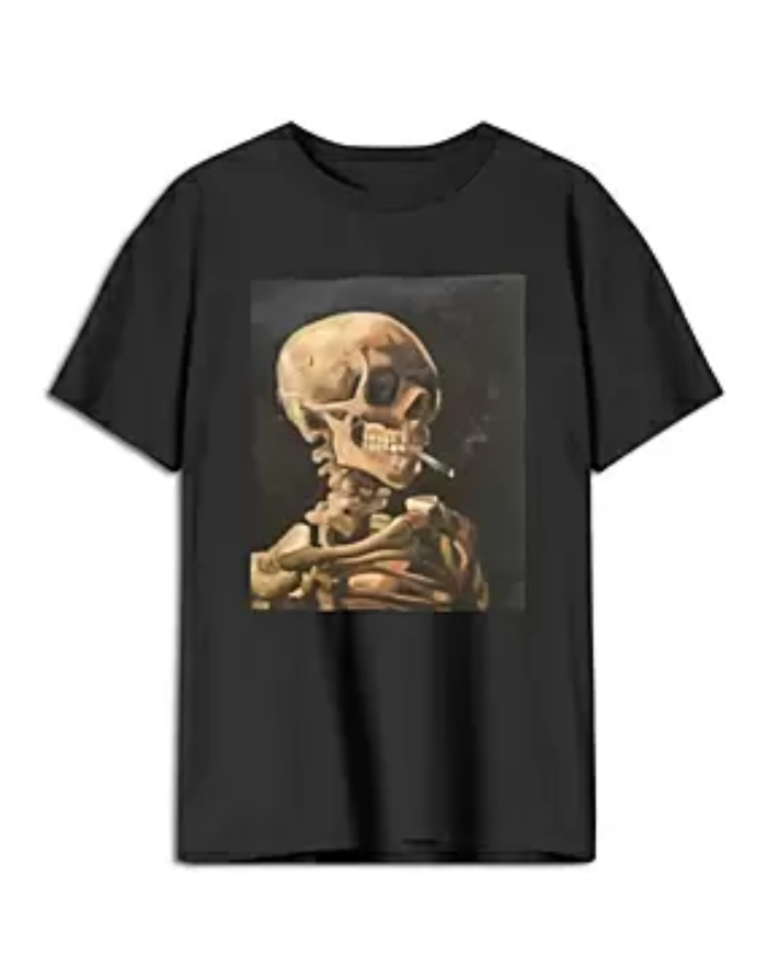 Philcos Van Gogh Skeleton Graphic Tee MSRP $44 Size L # 6A 1710 NEW 